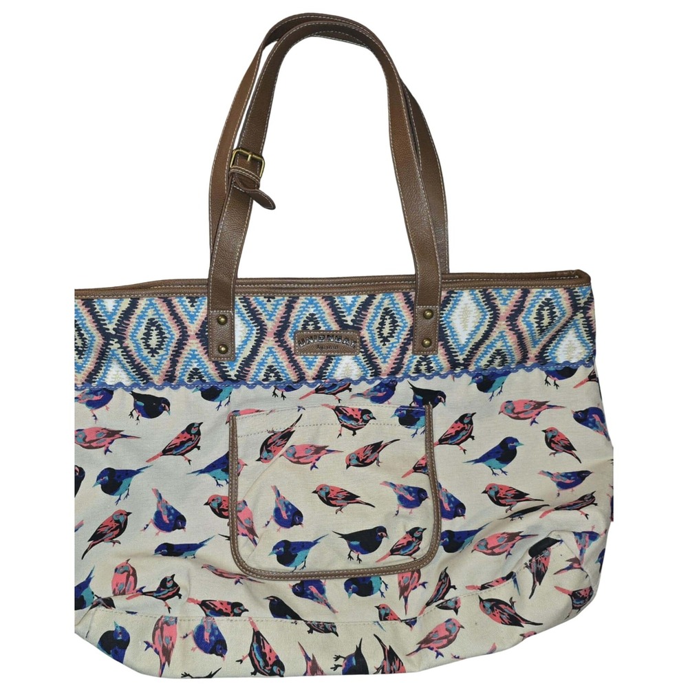Unionbay Bird Print Tote Bag Travel Beach‎ Shoulder Bag Purse